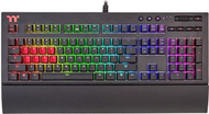 Tastierë Thermaltake Premium X1 RGB, Cherry MX Silver, 1.8 m, e zezë
