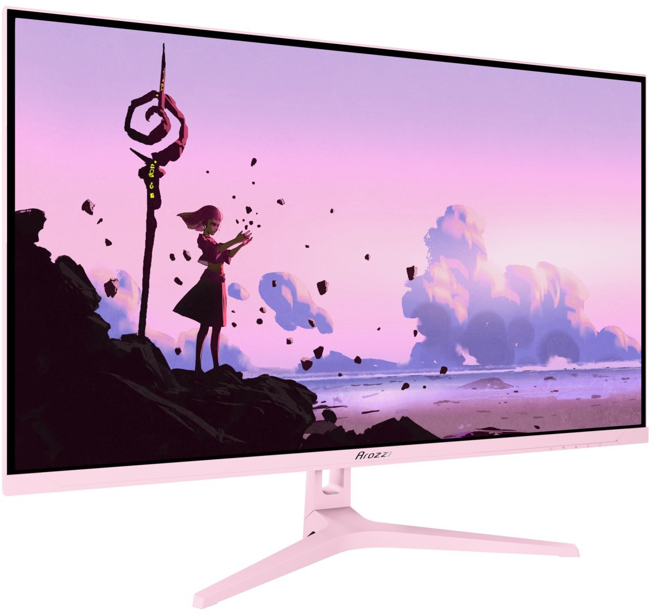 Monitor gaming Arozzi Nova 32", IPS, QHD 180Hz, rozë