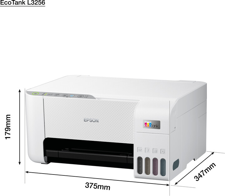 Printer Epson EcoTank L3256, sistem tank