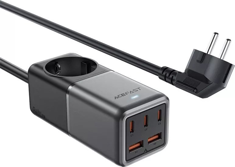 Karikues tavoline ACEFAST GaN, 75W, PD3.0, 3x USB C 2x USB A