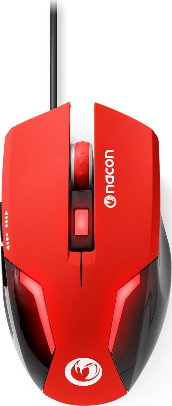 Mouse lojrash Nacon GM-105, 2400 DPI, me kabllo USB, i kuq