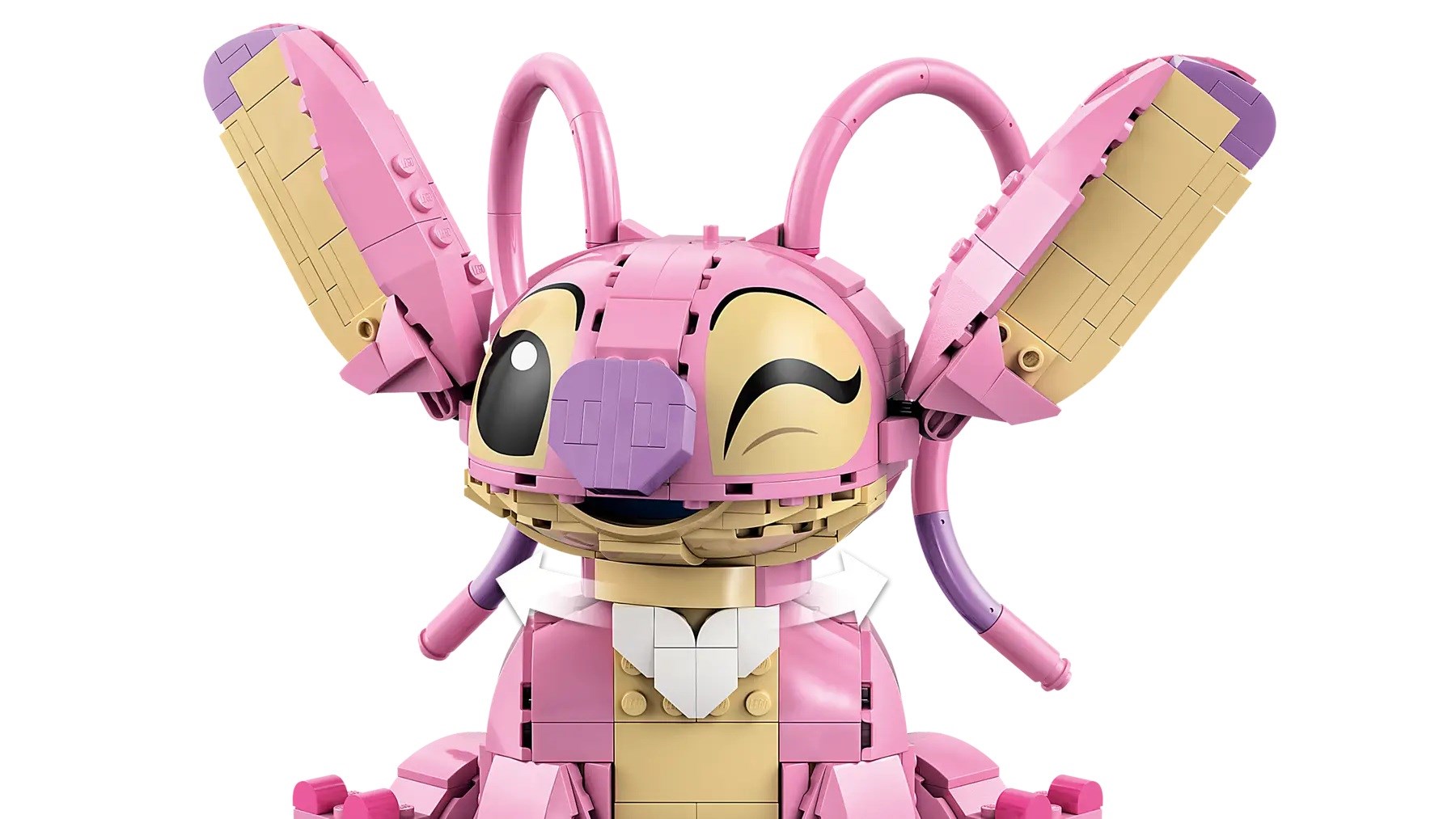 Lodër ndërtuese LEGO Disney Angel, figurë koleksionare, për fëmijë, rozë