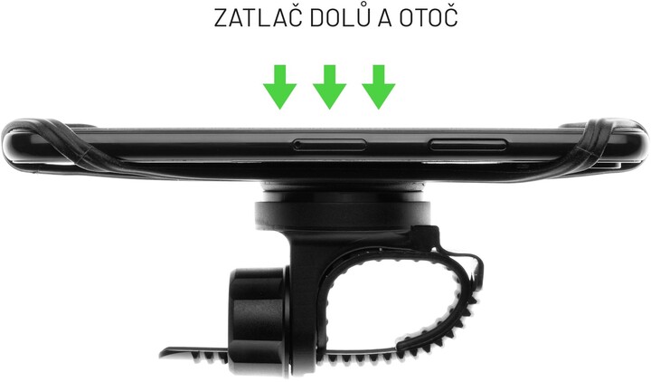 Mbajtëse për celular FIXED, e zezë