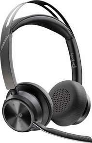 Kufje HP Poly Voyager Focus 2, Bluetooth dhe USB C, me mikrofon me anulim zhurme, të zeza