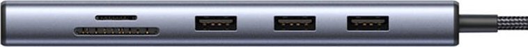 Adapter USB UGREEN CM498, hub 10 në 1, 3x USB 3.0, HDMI VGA RJ45, gri