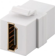 Modul Keystone Goobay me 2 porta HDMI, 4K 60Hz, i bardhë