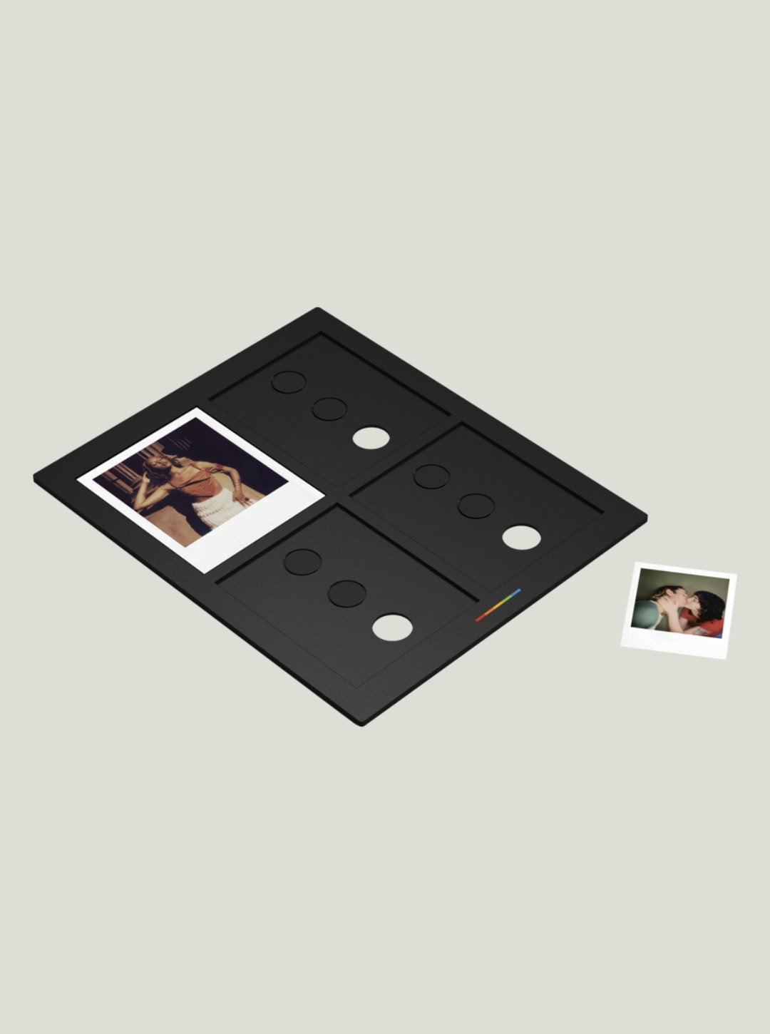 Adapter skaneri Polaroid Studio, për foto katrore, kundër reflektimeve, i zi