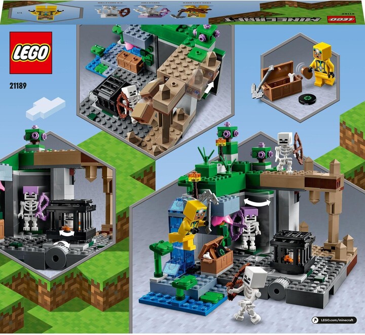 Set LEGO® Minecraft 21189 Skeleton Cave, 364 pjesë