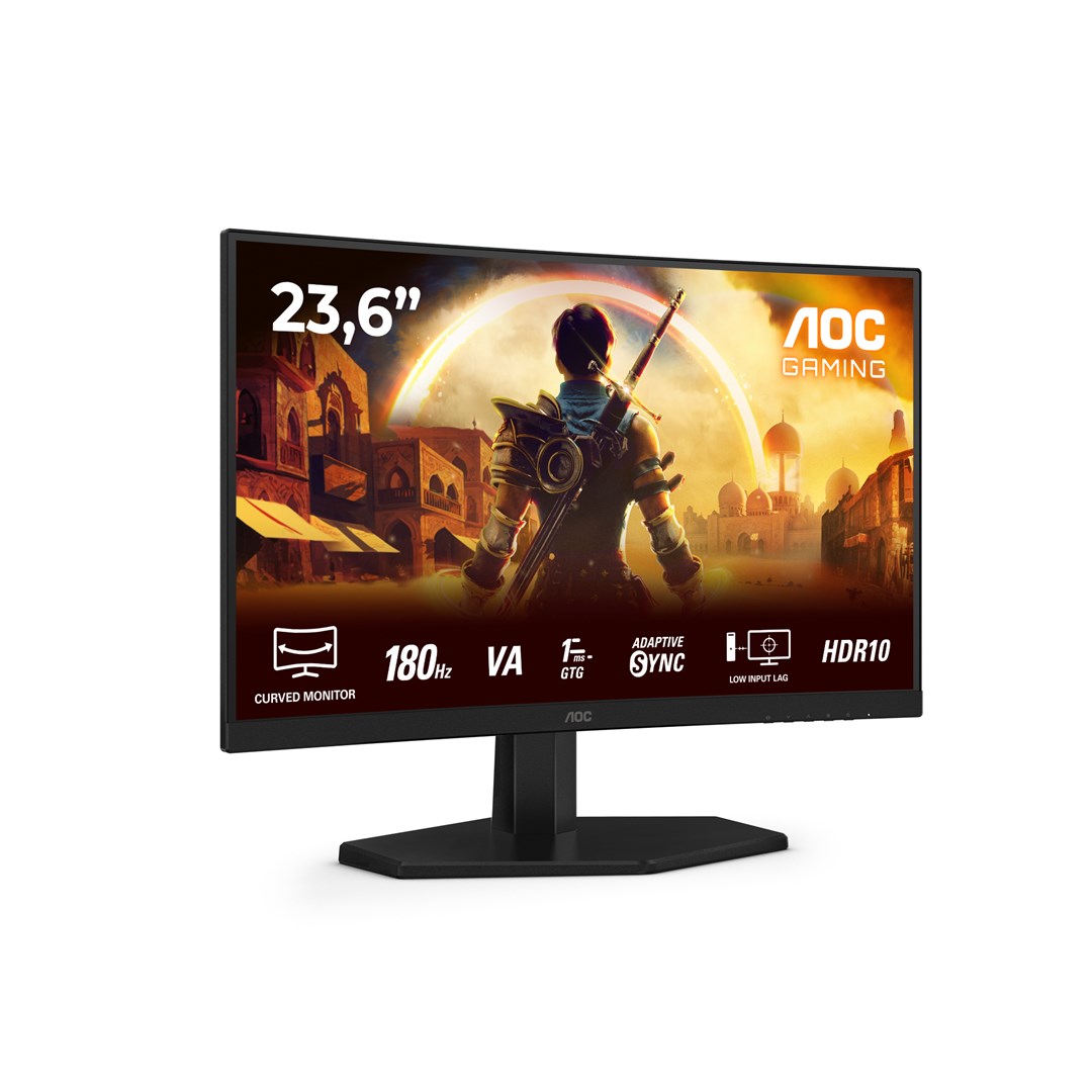 Monitor AOC G4 C24G42E, 23.6" FHD 1920x1080, LED, 180 Hz, i zi/kuq