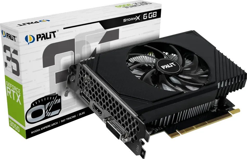 Kartelë grafike Palit GeForce RTX 3050 StormX OC 6GB GDDR6