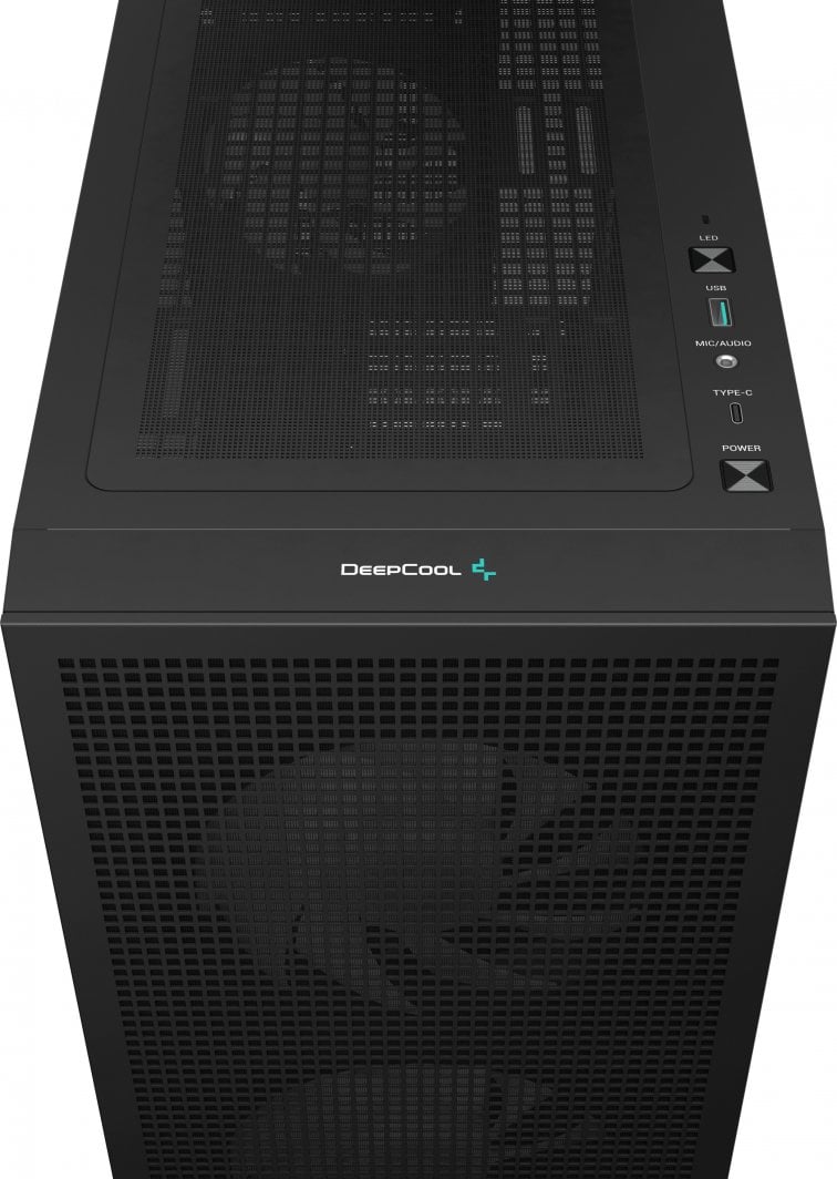 Kasë Deepcool CH360 Digital ARGB, e zezë, Mini Tower