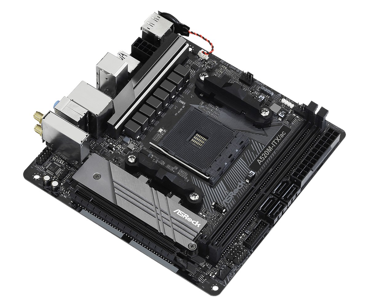 Pllakë amë ASRock A520M ITX AC, Mini ITX, WiFi AC, e zezë