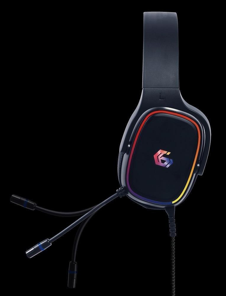 Headset gaming Gembird GHS SANPO S300, 7.1 virtual, USB, me drita RGB