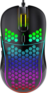Maus gaming RoGer S4, me kabllo, 7200 DPI, RGB, i zi