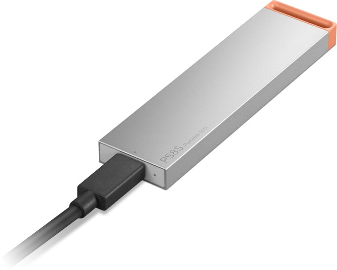 SSD i jashtëm Lenovo PS8S, 1TB, USB 3.2 Gen 2, gri metalik