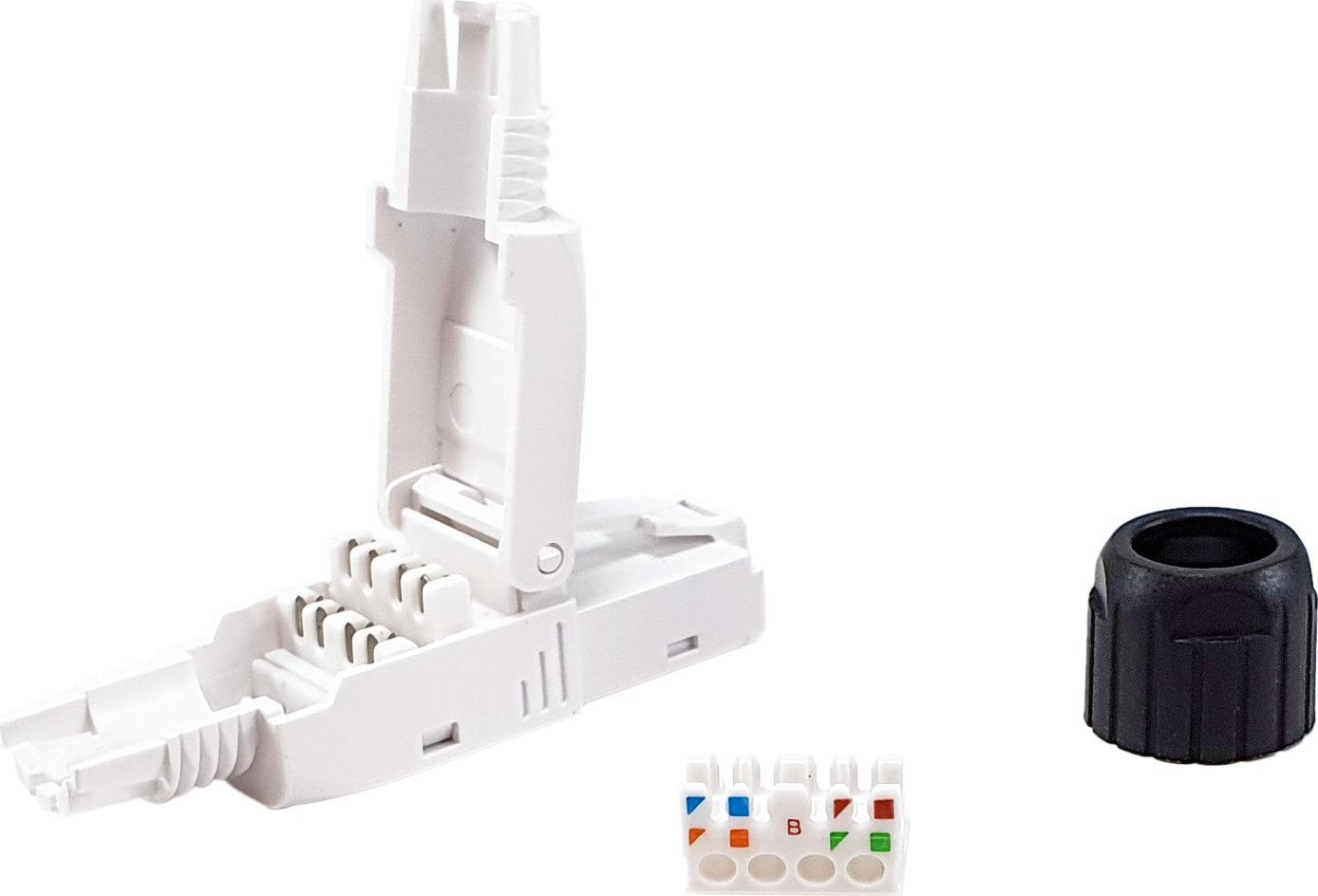 Plug RJ45 Cat.6 LevelOne Equip 121161, pa vegla, set 5 copë, transparent