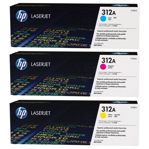 Set tonerë HP 312A CF440AM, CMY, origjinal