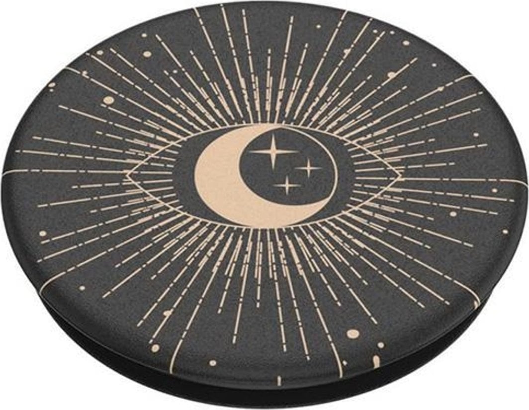 Kapëse telefoni PopSockets PopGrip Skelly, plastike, e zezë