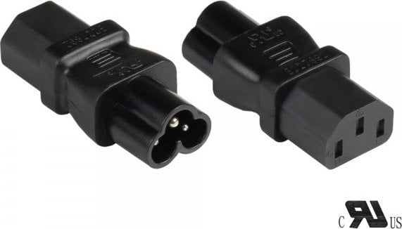 Adapter energjie Alcasa PA-0630S, prizë C6 në C13, 250V, i zi