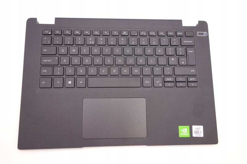 Tastierë laptopi Dell 81 Key, English International, me palmrest, e zezë