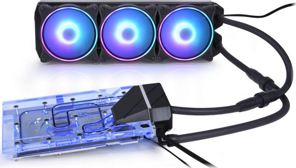 Ftohës me ujë Alphacool Eiswolf 2 për kartelën grafike RTX 3090, RGB, 360mm