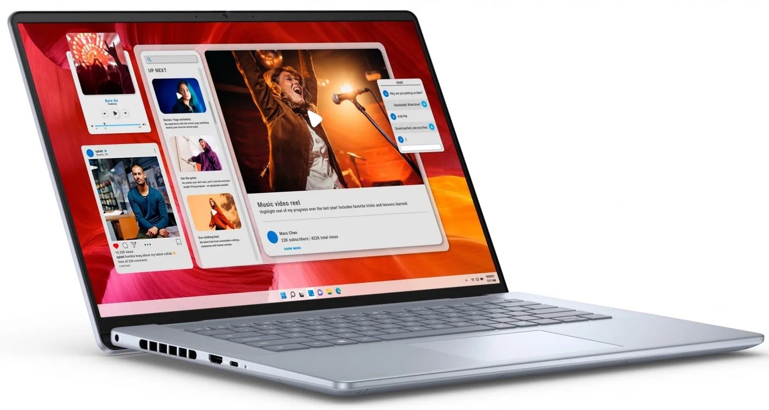 Laptop Dell Inspiron 16 7640, 16", Intel Core Ultra 9 185H, Touchscreen, 32 GB LPDDR5x-SDRAM 2 TB SSD, i kaltër, repacked