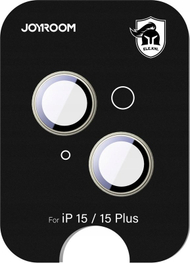 Mbrojtës lente Joyroom JR-MFY0251, për iPhone 15 dhe 15 Plus, xham Corning, i verdhë