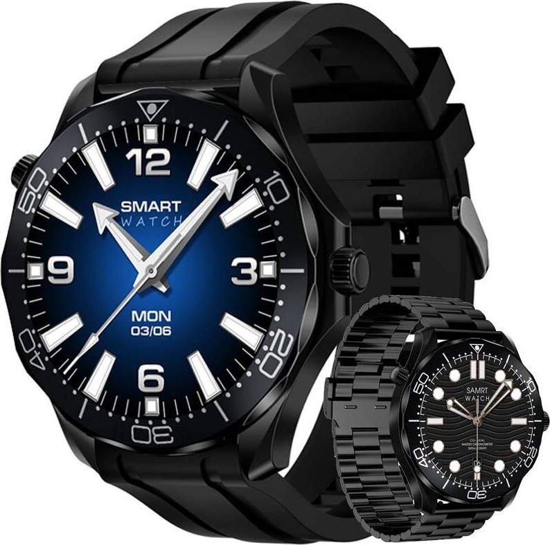 Smartwatch Veltori VT150 1, ekran 1.52", IP68, i zi