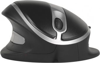 Mouse ergonomik BakkerElkhuizen Oyster, 6 butona, vertikal, i zi