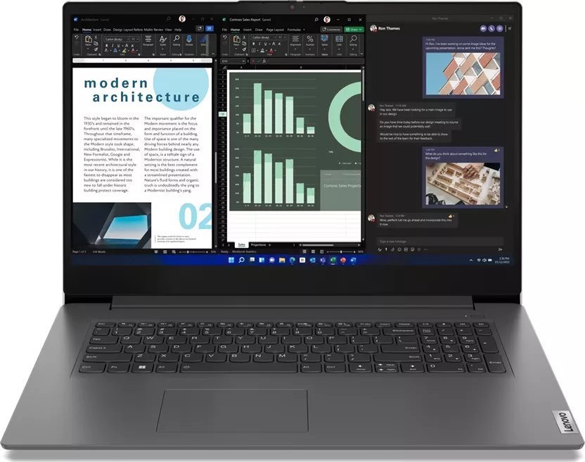Laptop Lenovo V17 G4 IRU, 17", i7 13620H, 16GB 512GB, gri
