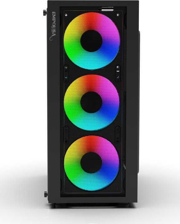 Kuti kompjuteri Inca EMG-15XN, MIDI Tower, ATX micro ATX Mini ATX, e zezë