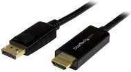 Konvertues StarTech DisplayPort - HDMI, 1m, i zi