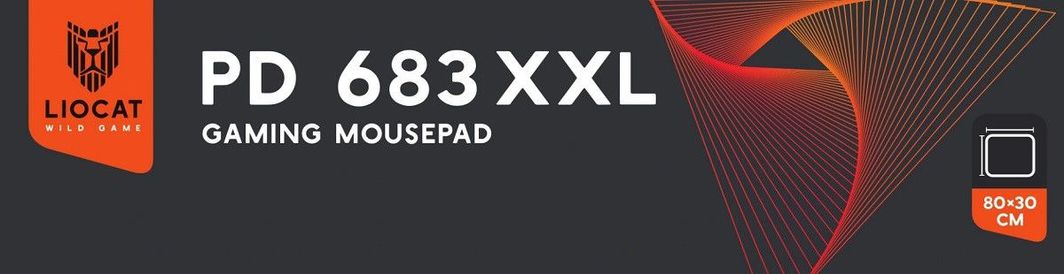 Mauspad LioCat PD 683, XXL, i portokalltë