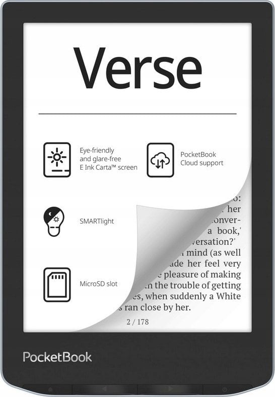 Lexues elektronik PocketBook Verse, 6", E-Ink Carta, SMARTlight