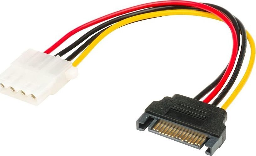 Kabllo adapter Molex në SATA Akasa AK-CBPW03-KT02, 0.15m, multingjyrëshe