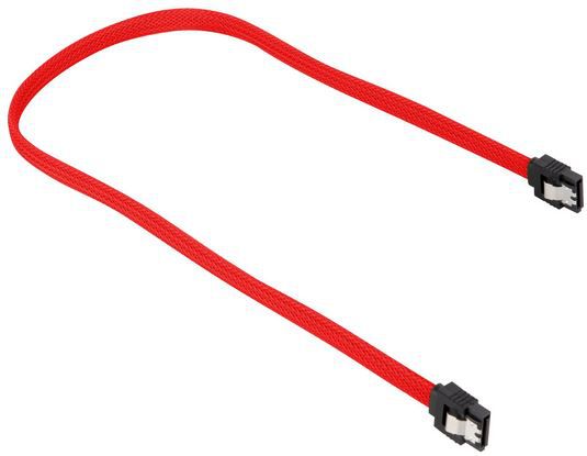 Kabllo Sharkoon SATA III, 60 cm, e kuqe