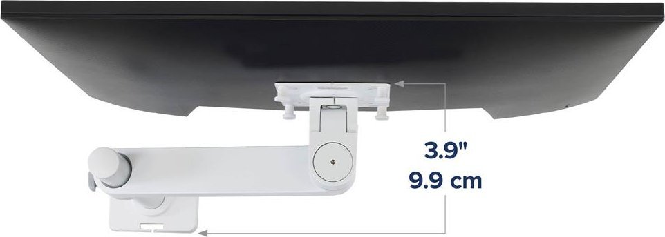 Mbajtëse tavoline për monitor Ergotron 45-669-216, deri 34", VESA 75x75 100x100, e zezë e bardhë