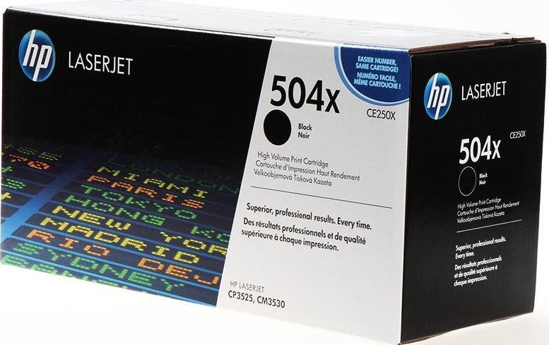 Toner HP 504X CE250X, kapacitet i lartë, i zi