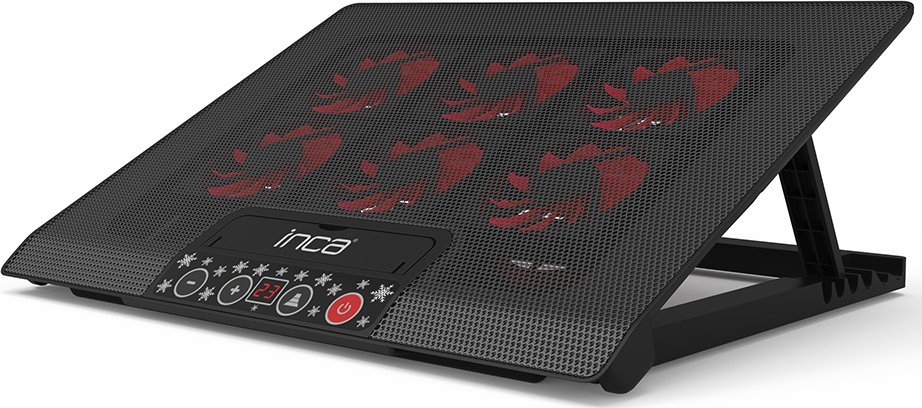 Bazë ftohëse laptopi Inca INC-601GMS, 17", 6 ventilatorë, e zezë