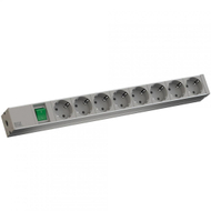 Shirit prizash Bachmann Outlet Strip 8-way, 8 dalje, 1.5m, 19"