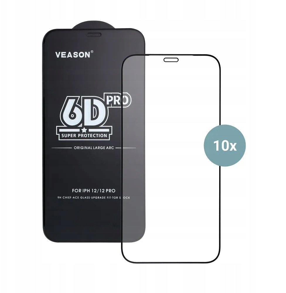 Xham mbrojtës Veason 6D Pro, për Samsung Galaxy S24 Ultra, set 10 copë, i zi
