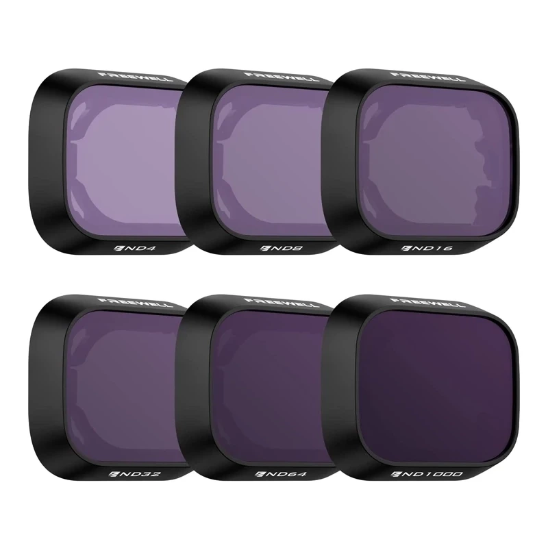 Set filtër ND Freewell DJI Mini 3 Mini 3 Pro, 6 copë, ND4 ND8 ND16 ND32 ND64 ND1000