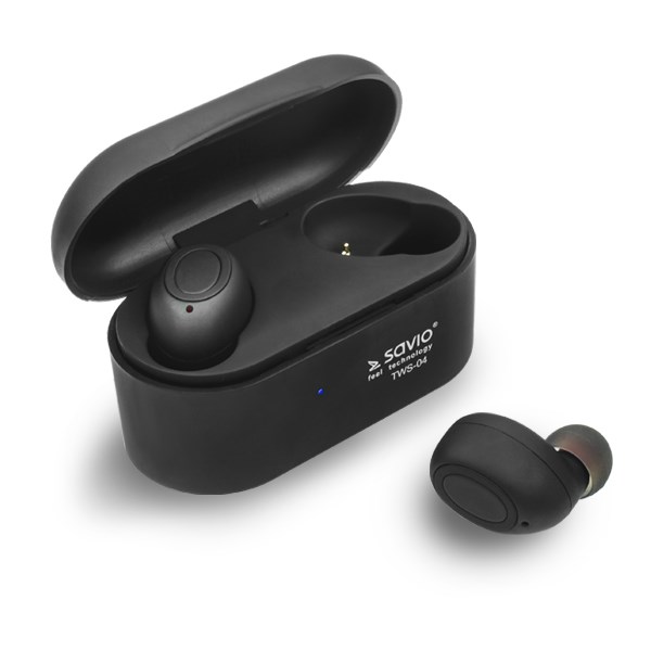 Dëgjuese Savio TWS-04, Wireless, të zeza / të hirta