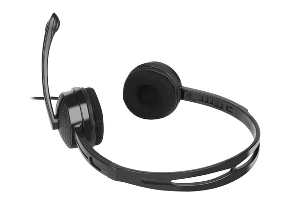 Kufje Natec Canary, 3.5mm, 2m kabllo, të zeza
