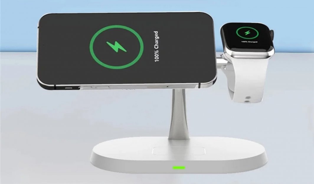 Karikues wireless Blow WCH-08, 15W, 3 në 1, i bardhë