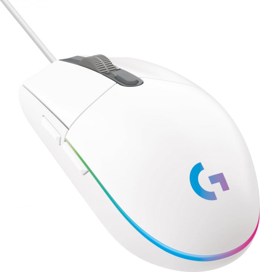 Mausi Logitech G102 Lightsync, i bardhë