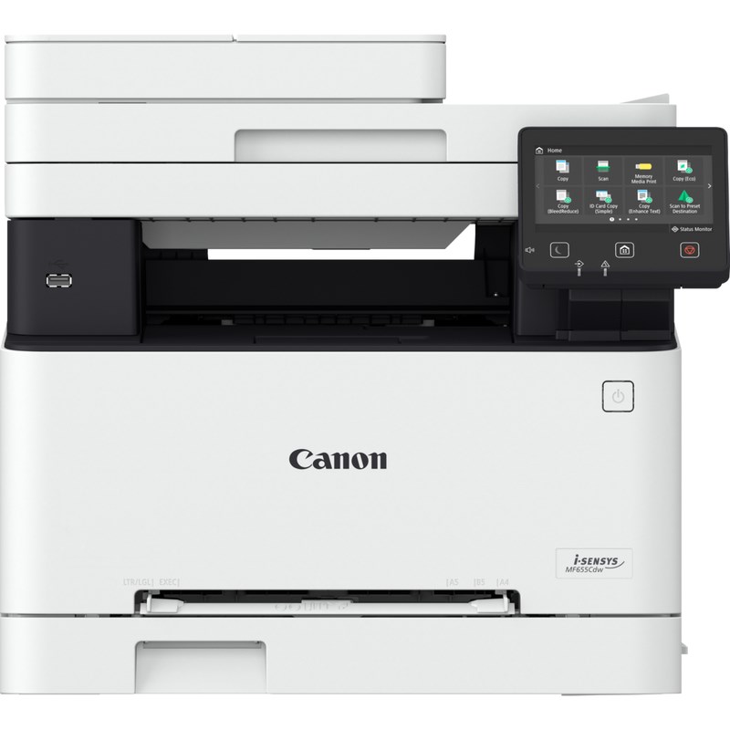 Printer multifunksional Canon i-SENSYS MF655Cdw, A4, 21 ppm, i bardhë