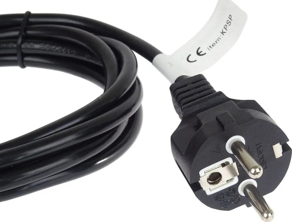 Kabllo rryme CABLEXPERT 1.8m, 3 pin, 220/230V, e zezë