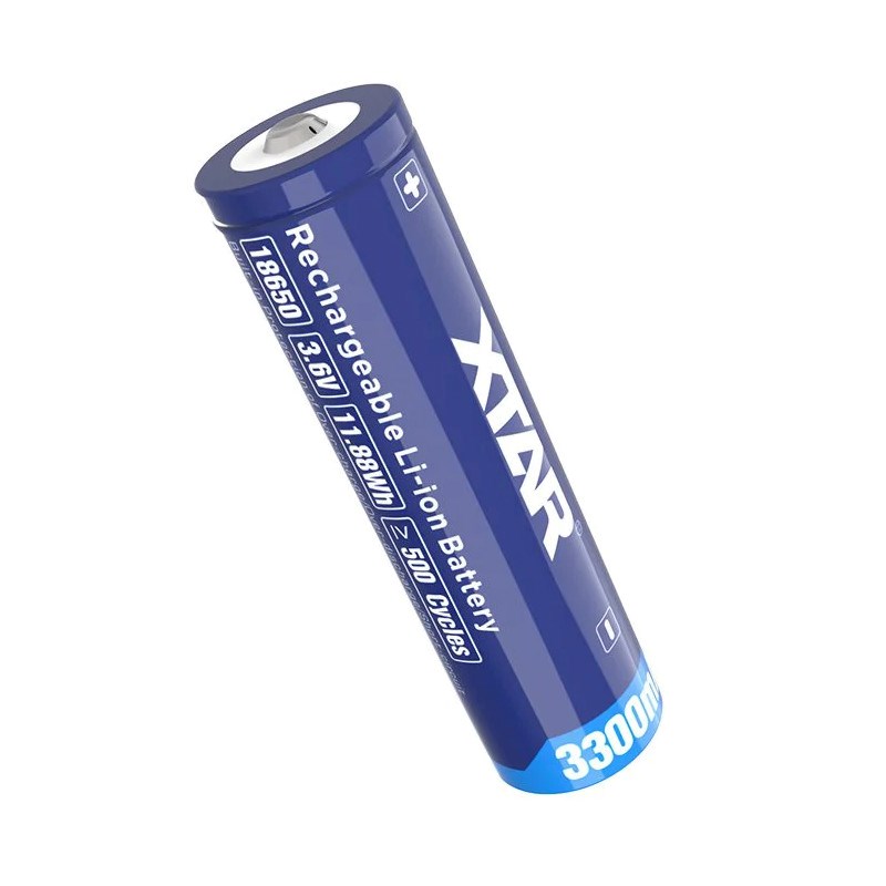 Bateri rikarikueshme XTAR 18650, Li-ion 3300mAh, 3.6V, blu