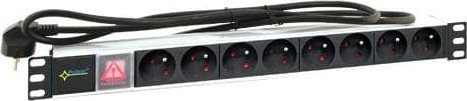Prizë RACK 19" Pulsar RALZ, 8 dalje, 1.7m, e zezë